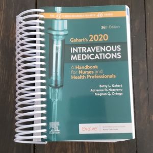 Intravenous medications Gaharts 2020 nursing book